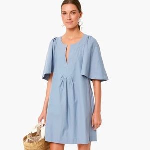NWT Tuckernuck Pomander Place Slate Blue Finley Flutter Sleeve Dress